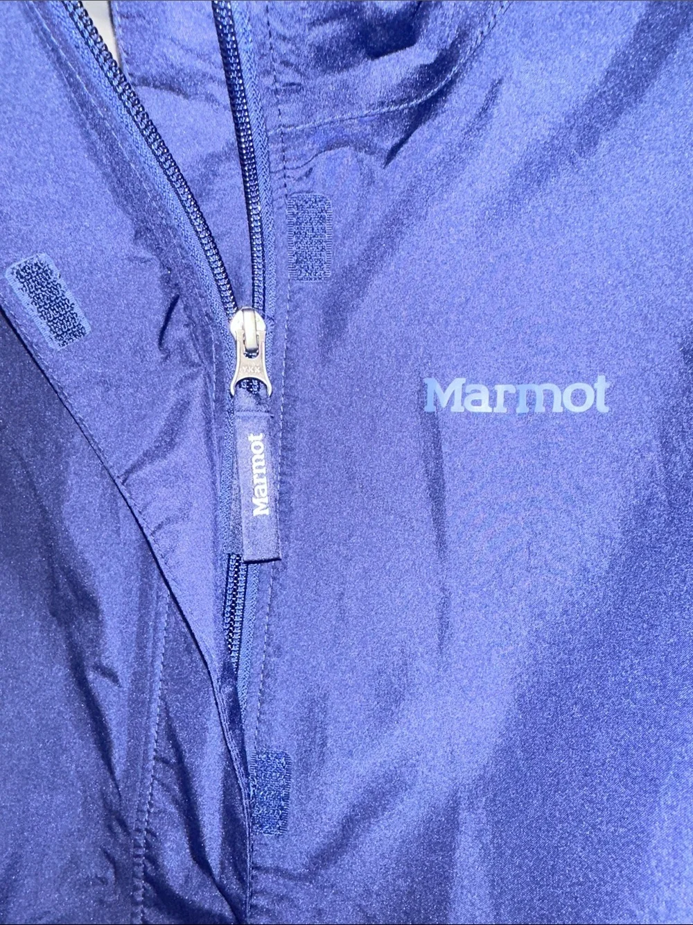 Marmot Kids Blue Waterproof Rain Jacket with Hood
